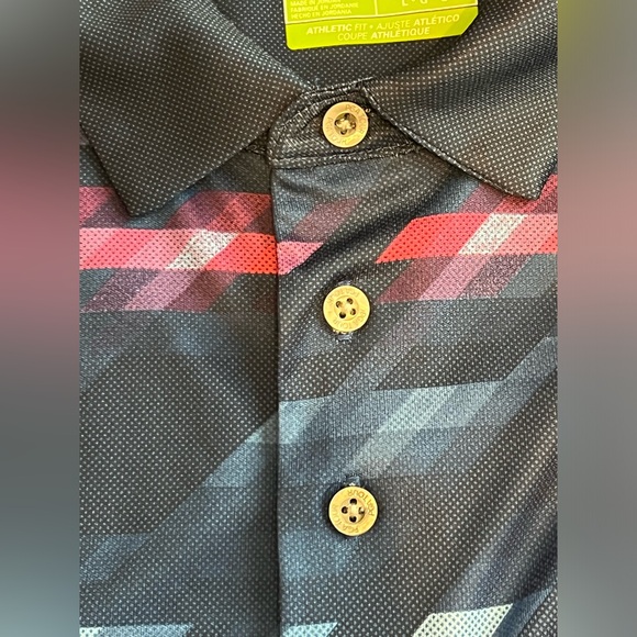 🏌️‍♂️⛳️PGA Tour Pro Series Mens Size L Navy+  Blue Golf Polo Shirt Athletic Fit - Picture 9 of 17